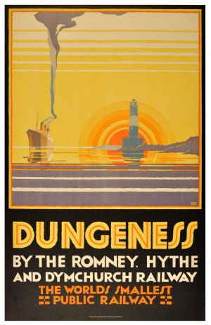 Original Vintage Poster Dungeness Kent
